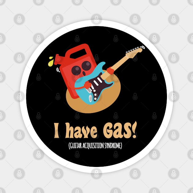 GAS Guitar Lover Acquisition Syndrome | Funny Guitarist Magnet by Fluffy-Vectors